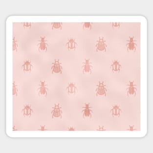 Beetles en rose gold Sticker